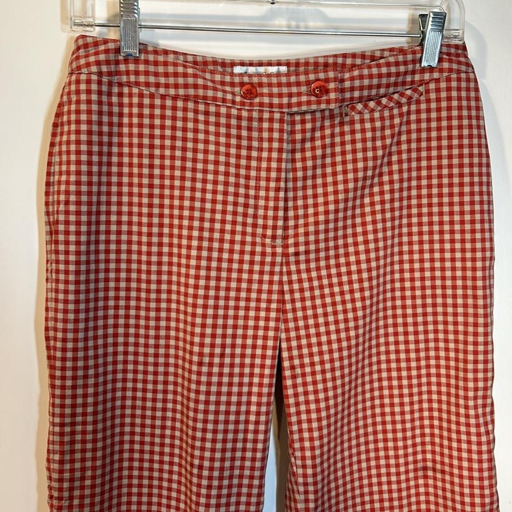 Sport Haley plaid capri pants Red and beige size 4 - Picture 2 of 6